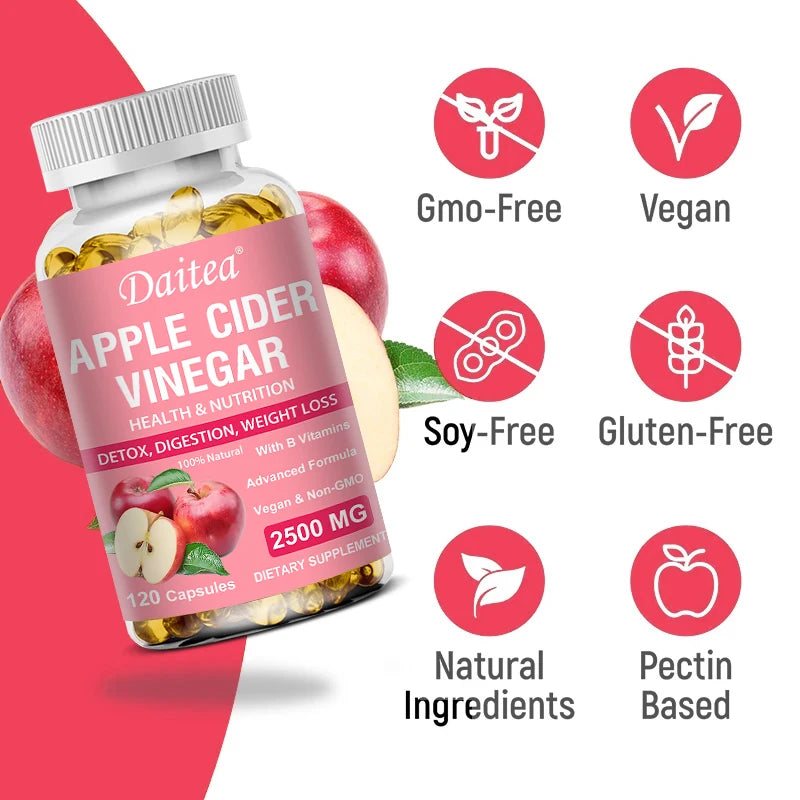 Apple Cider Vitamins, Supports Detoxification and Cleansing, Helps Improve Food Digestion and Absorption, Antioxidant
