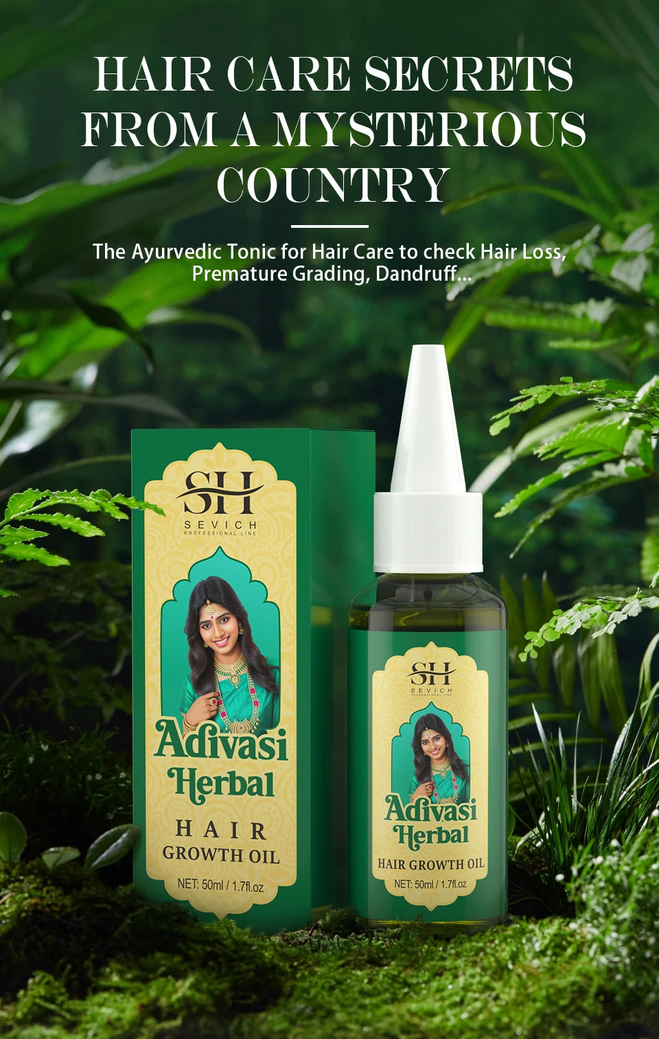 Ayurvedic Hair Growth Oil India Adivasi Organic Hair Growth Serum Anti Hair Loss Fast Regrowth Thicken Oils Hair Growth Products