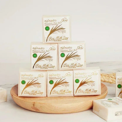 Handmade JAM Rice Milk Goat Milk Soap by K-Brother Thailand Whitening Skin Lightning Beauty Soap Wholesale