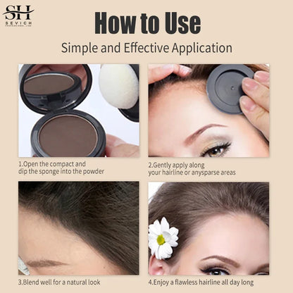 Hairline Powder Instantly Conceals Hair Root Touch Hair Powder for Thinning Hair for Women and Men,Hairline Shadow Powder Makeup