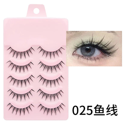 New Manga Lashes Soft Natural Eyelashes Thick False Eyelashes Manga Eyelashes Daily Dating Makeup Eyelashes Lashes Wispy