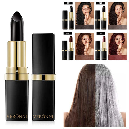 2pcs Quick Fix Hair Color Pencil Disposable Hair Dye Pen Portable Hair Color Pen Temporary Cover Up White Hair