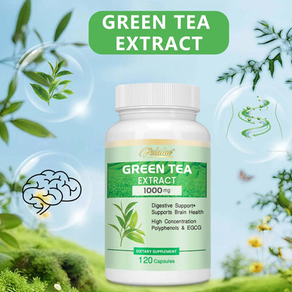 Green Tea Extract - Burning & Inhibiting Fat Control Appetite, Gut Health, Weight Management - 120 Capsules