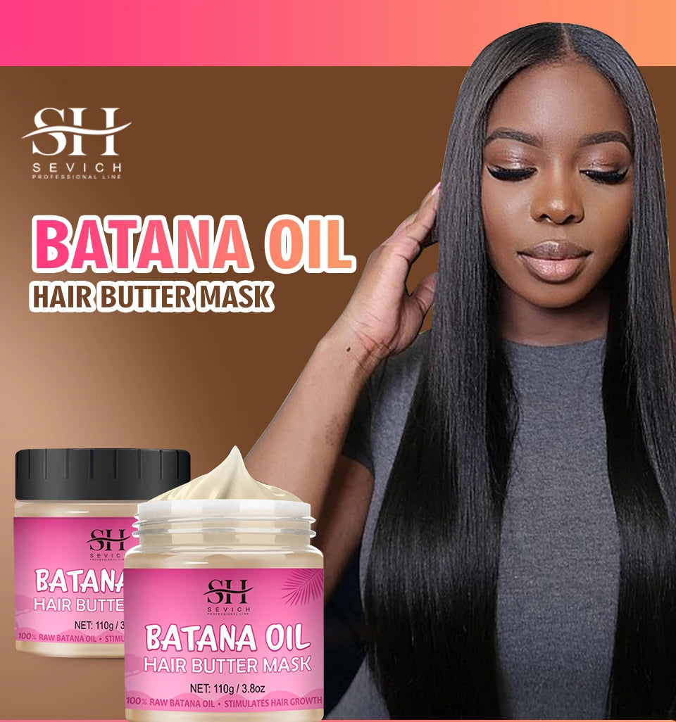 Natural 100% Pure Batana Oil For Hair Growth Butter Hair Mask Traction Alopecia Anti Hair Loss Baldness Treatment For Men Women