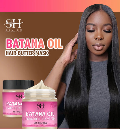 Natural 100% Pure Batana Oil For Hair Growth Butter Hair Mask Traction Alopecia Anti Hair Loss Baldness Treatment For Men Women