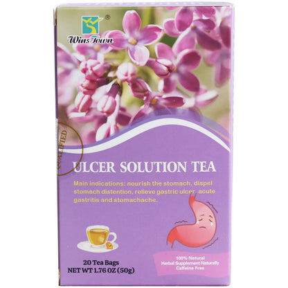 Wins Town Ulcer Solution Tea, Regulate Gastritis, Stomachache and Various Stomach Discomfort, 20 Teabags