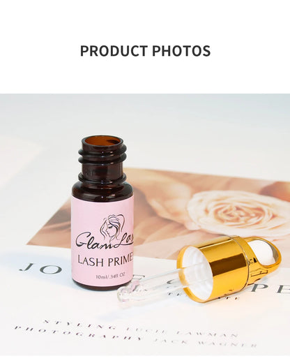 GLAMLASH 10ml Lash Extension Primer Super Bonder For Eyelash Extension Glue Cure Adhesive Bonding Eyelash Long Last Lash Bonder