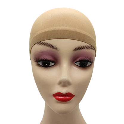 1/6/12bags Ventilated Nylon Mesh Nude Stocking Wig Cap Hairnets Stretchy Close End Super Extra Thin Skin Breathable Wig Cap