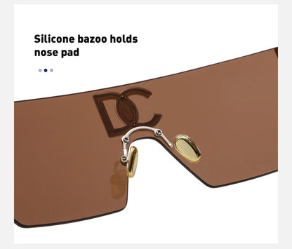 New 2024 Luxury Designer Square Sunglasses Women Fashion Trendy Punk Sun Glasses Ladies Gradient Shades Eyewear Oculos UV400