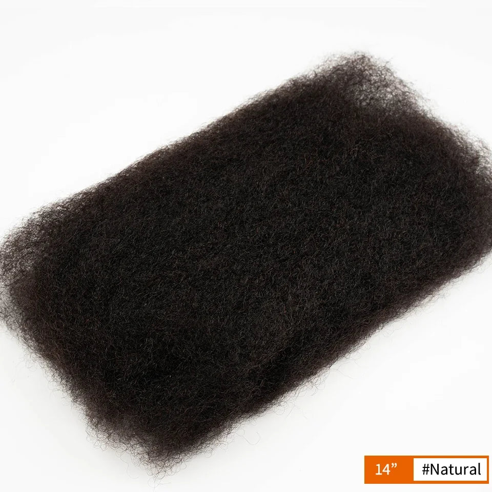 QVR Affordable Afro Kinky Bulk Human Hair 99J Burgundy Color For Braiding DreadLock – Natural Look, Soft Hair, Heat-Resistant