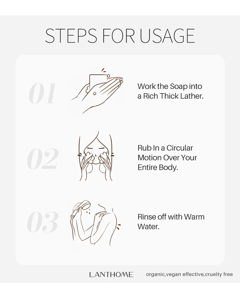 Turmeric Soap For Dark Spot Deep Cleaning Whitening Smoothing Skin Facial Body Natural Handmade Soap For Men and Women