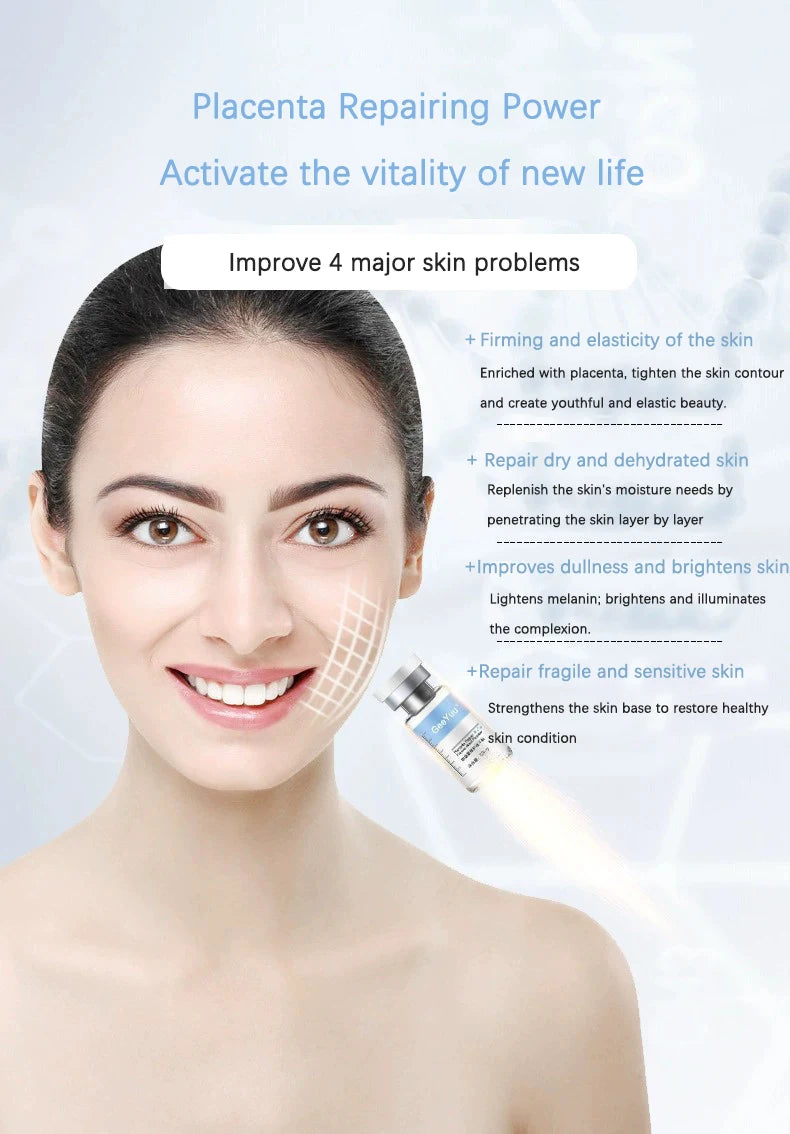 Polypeptide Placenta Freeze-dried Powder Essence Repair Facial Hydrating Nourishing Pore Shrinking Skin Rejuvenate Skin Care