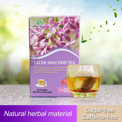 Wins Town Ulcer Solution Tea, Regulate Gastritis, Stomachache and Various Stomach Discomfort, 20 Teabags