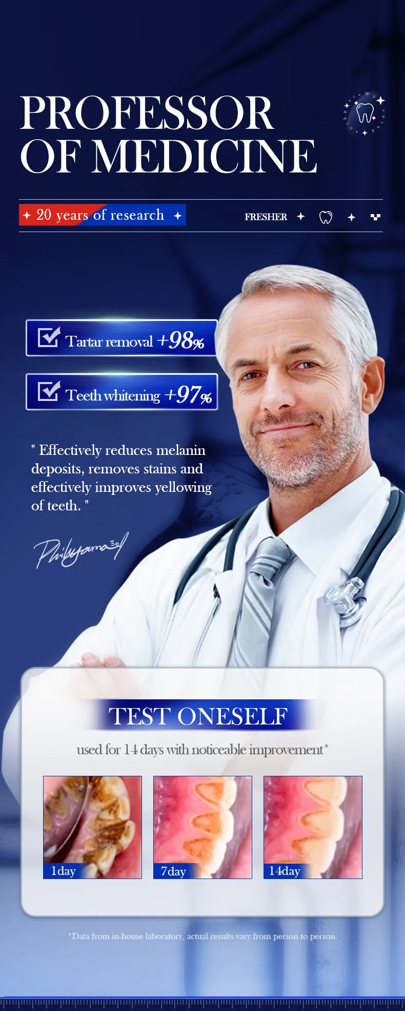 Baking Soda Probiotic Whitening Toothpaste To Remove Yellow Teeth Stains and White Teeth Removal Clean Teeth Fresh Mouth 300g