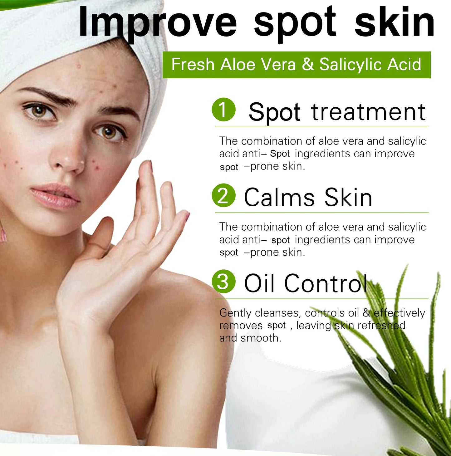 Natural Vanilla & Aloe Perfect Combination Scrub, With 10% AHA, Reduce Acne and Black Spots, For Face & Body Use