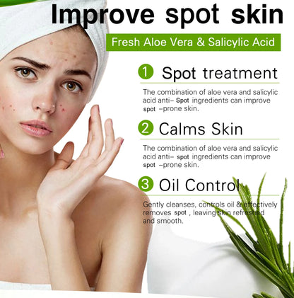 Natural Vanilla & Aloe Perfect Combination Scrub, With 10% AHA, Reduce Acne and Black Spots, For Face & Body Use