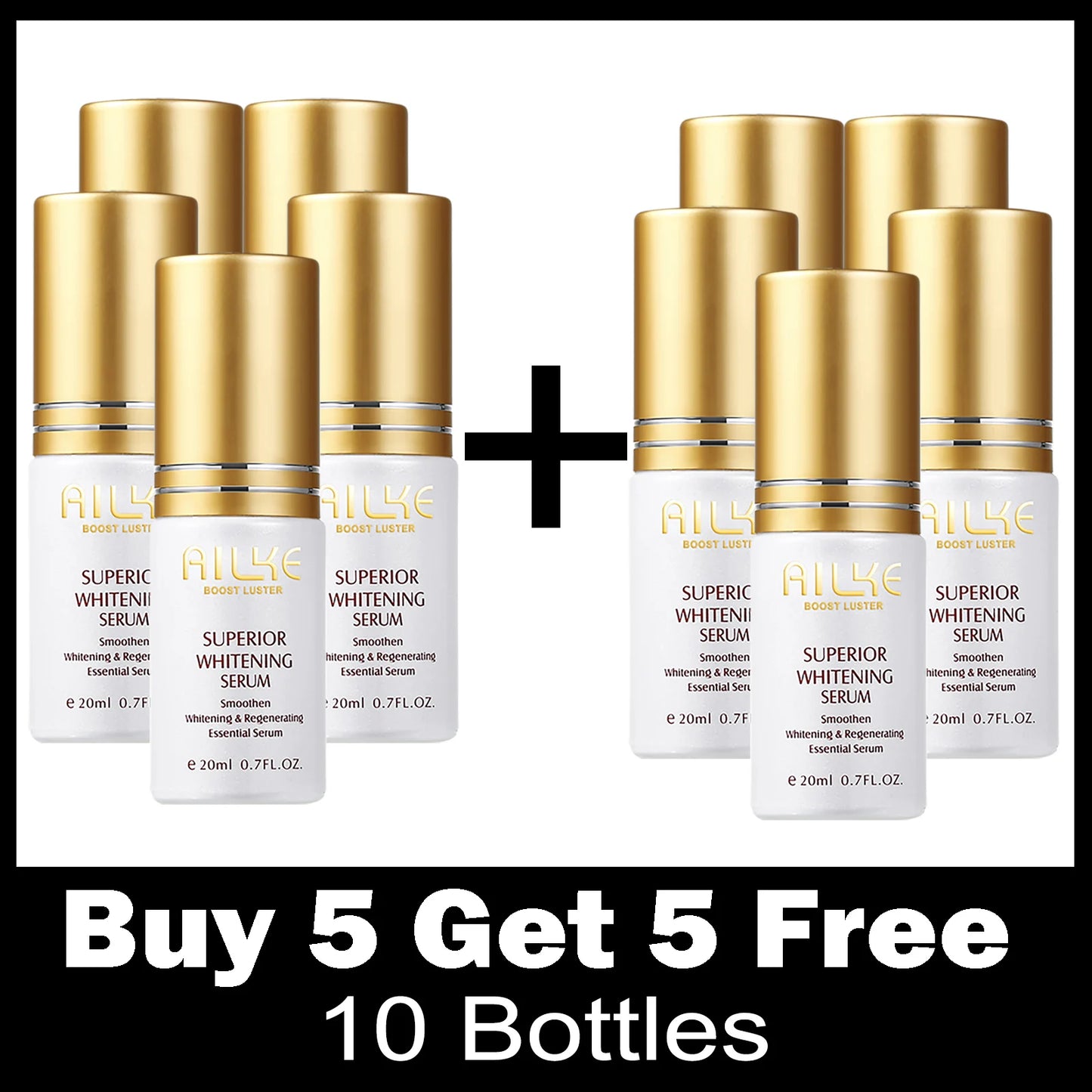 AILKE Super Lightening Face Serum, Moisturizes, Hydration, Removes Hyperpigmentation, Clean Skin With Vitamin C, Fast Results