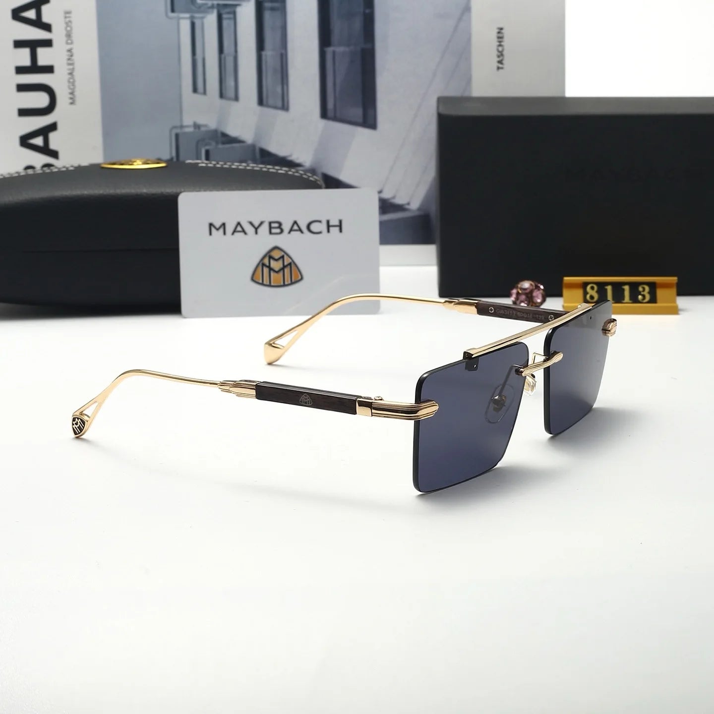 Car High End Frameless Sunglasses For Maybach S Class S450 S480 S500 S580 S600 S650 S680 GLS480 GLS600 Men Women Leisure Goggles