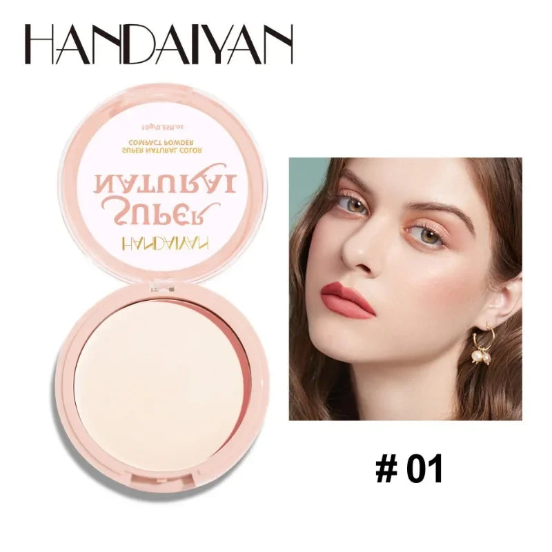 Face Setting Powder Cushion Long Lasting Oil-Control Pressed Foundations 8 Colors Matte Finish Concealer Makeup Pressed Powder