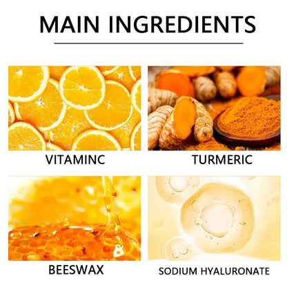 Vitamin c and turmeric hand wax mask for hands and feet, smoothing skin, gently cleansing hand mask, illuminating hand skin