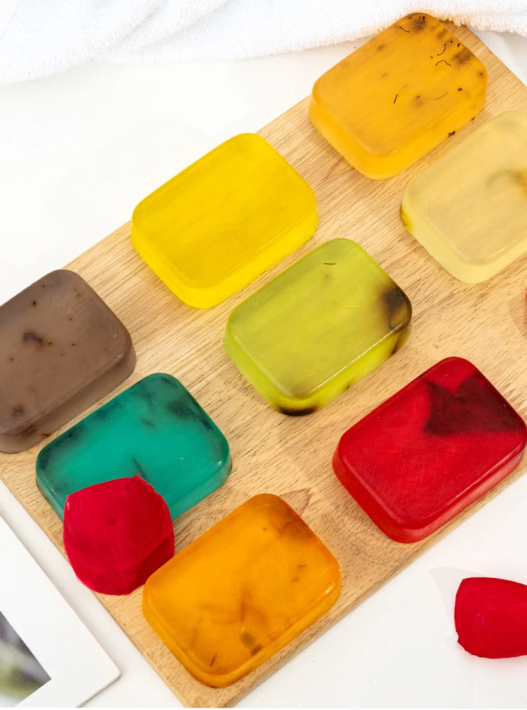 Handmade Plant Essential Oil Soap Natural Calendula , Marigold ,Lavender, Osmanthus Fragrans Soap Herbal Soap