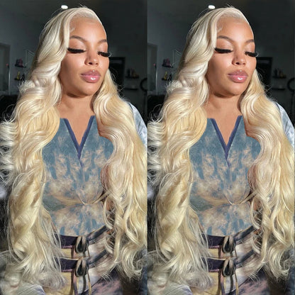 13x4 Honey Blonde Lace Front Wig Human Hair Wigs For Women Brazilian Hair Pre Plucked 30 32 Inch Body Wave 613 Lace Frontal Wig